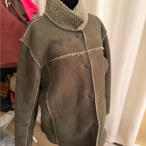 Woolrich Dark Olive Teddy Jacket